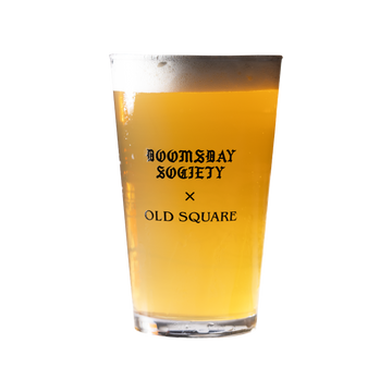 DOOMSDAY X OLD SQUARE BEER GLASS