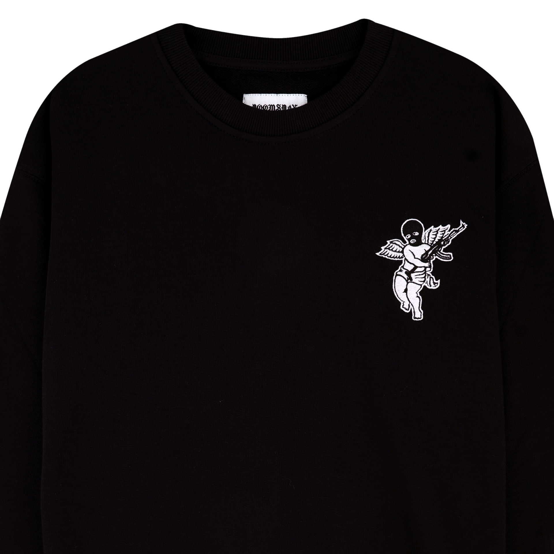 NO MORE SPACE EMBROIDERED CREWNECK