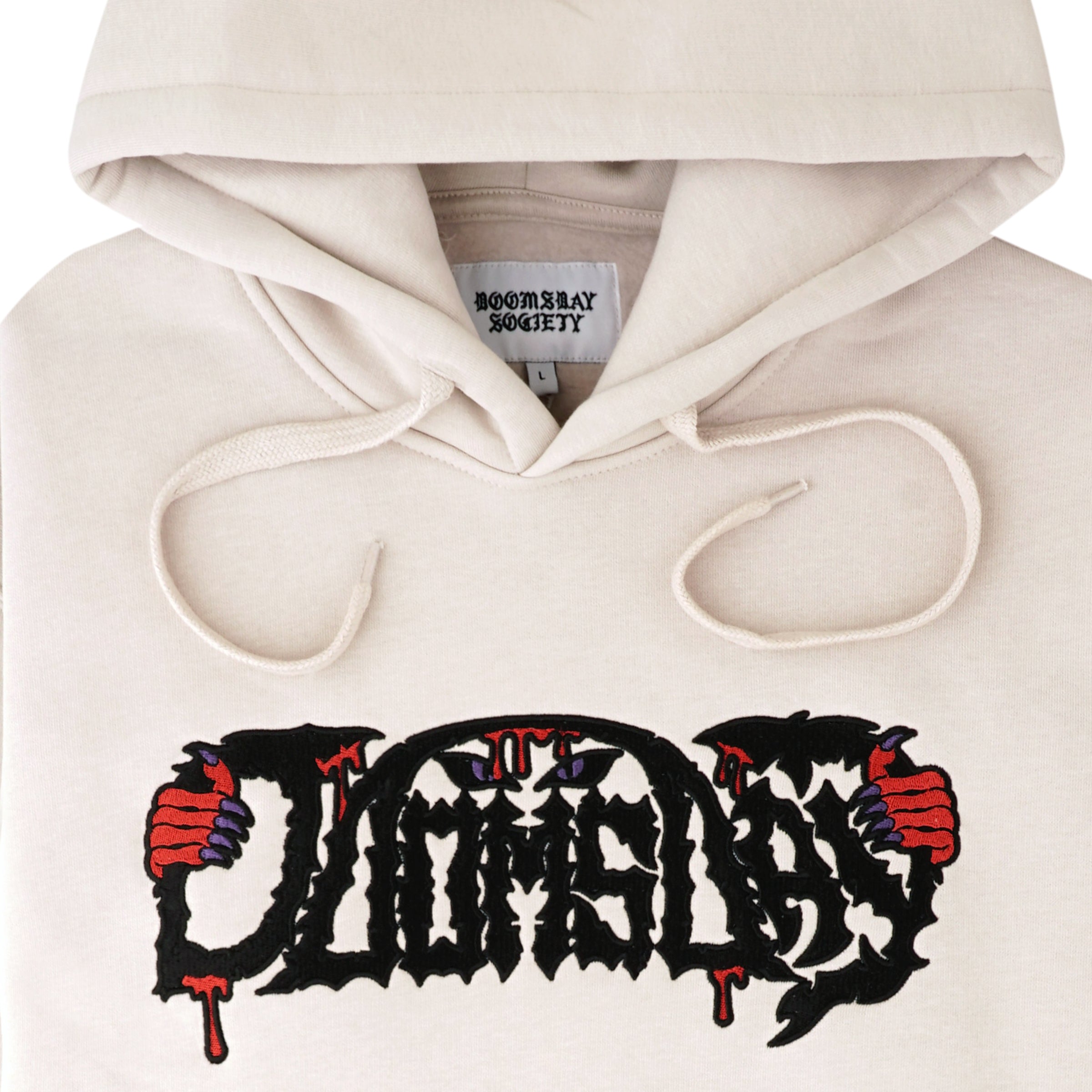 BLOODY EMBROIDERED HOODIE • DOOMSDAY SOCIETY