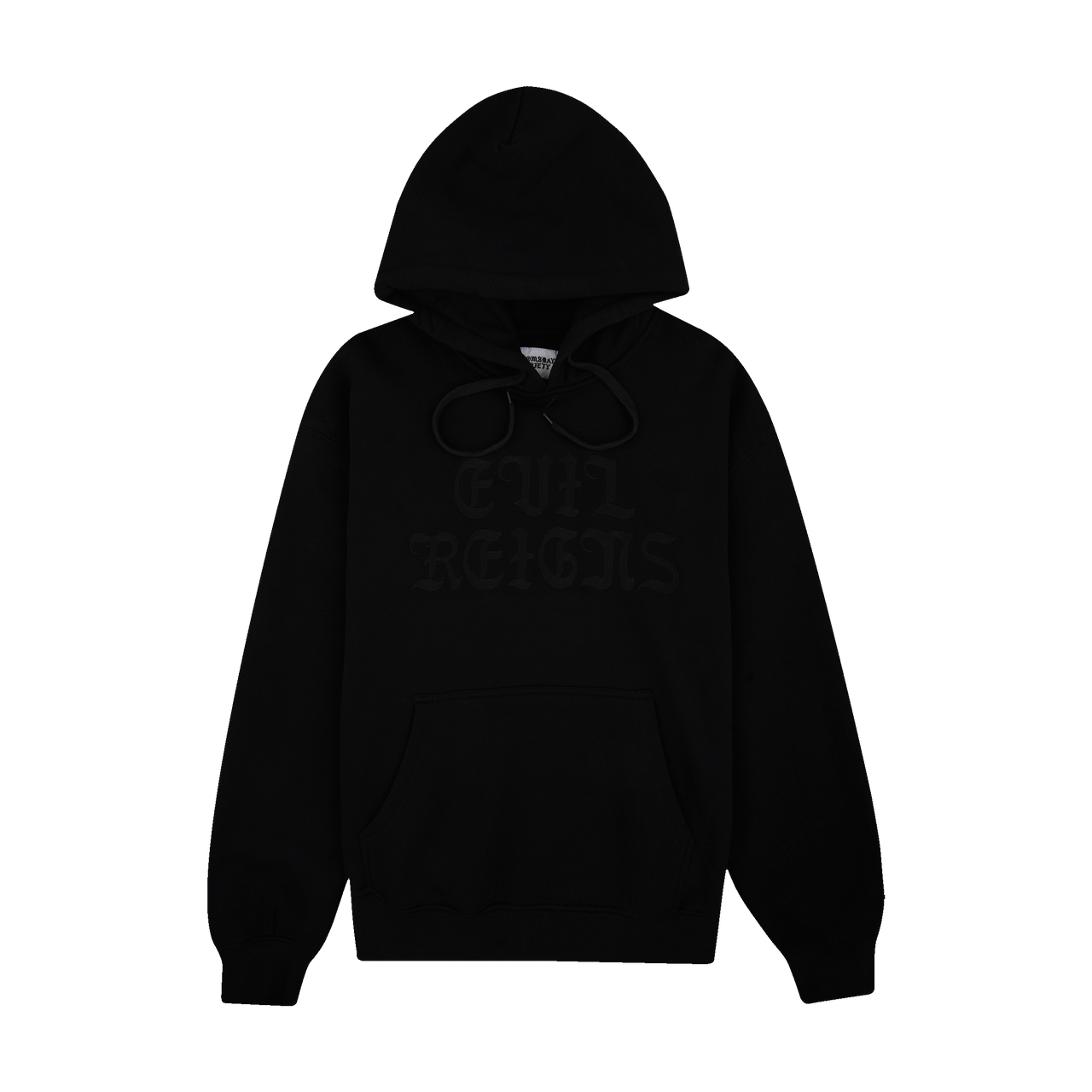 EVIL REIGNS EMBROIDERED HOODIE