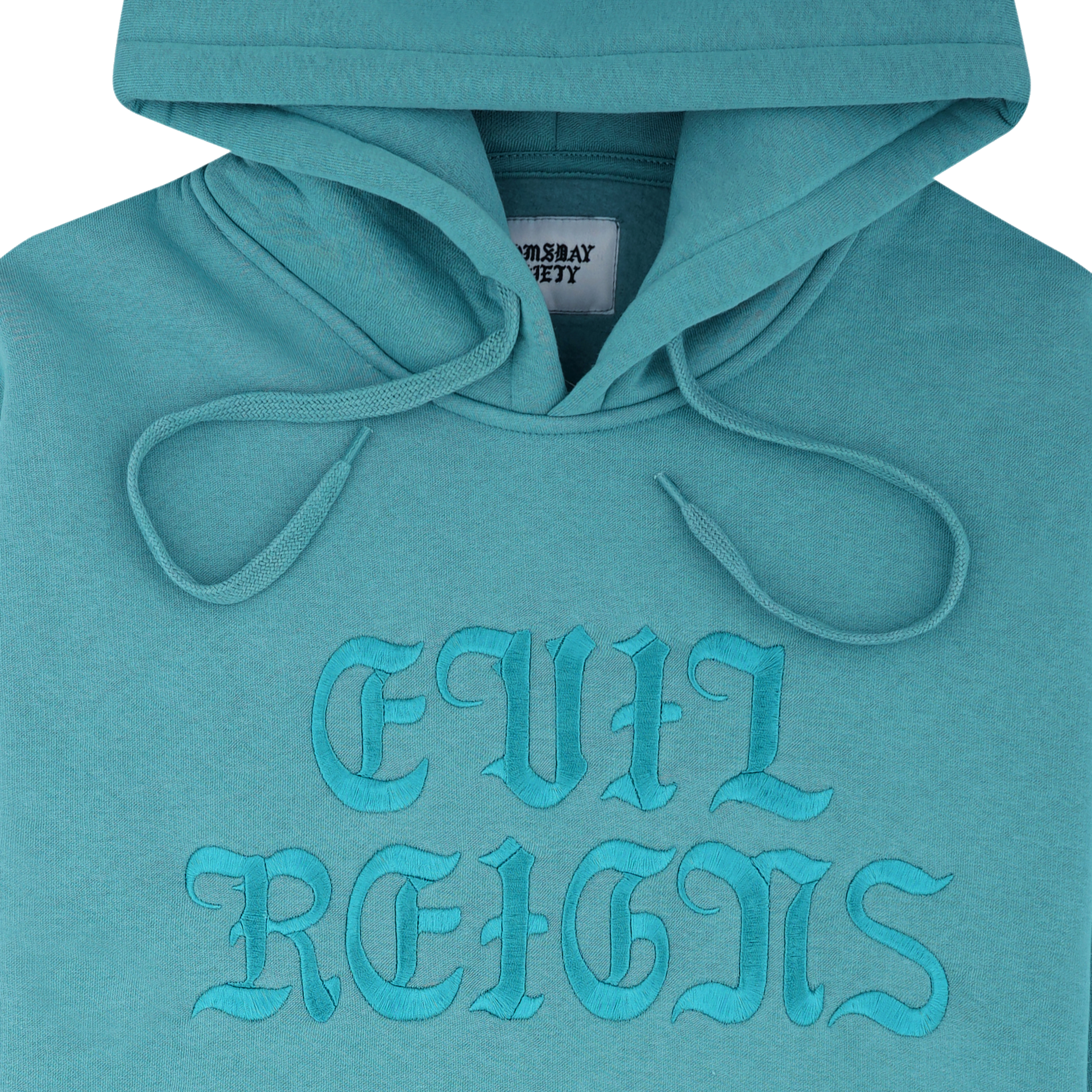 EVIL REIGNS EMBROIDERED HOODIE