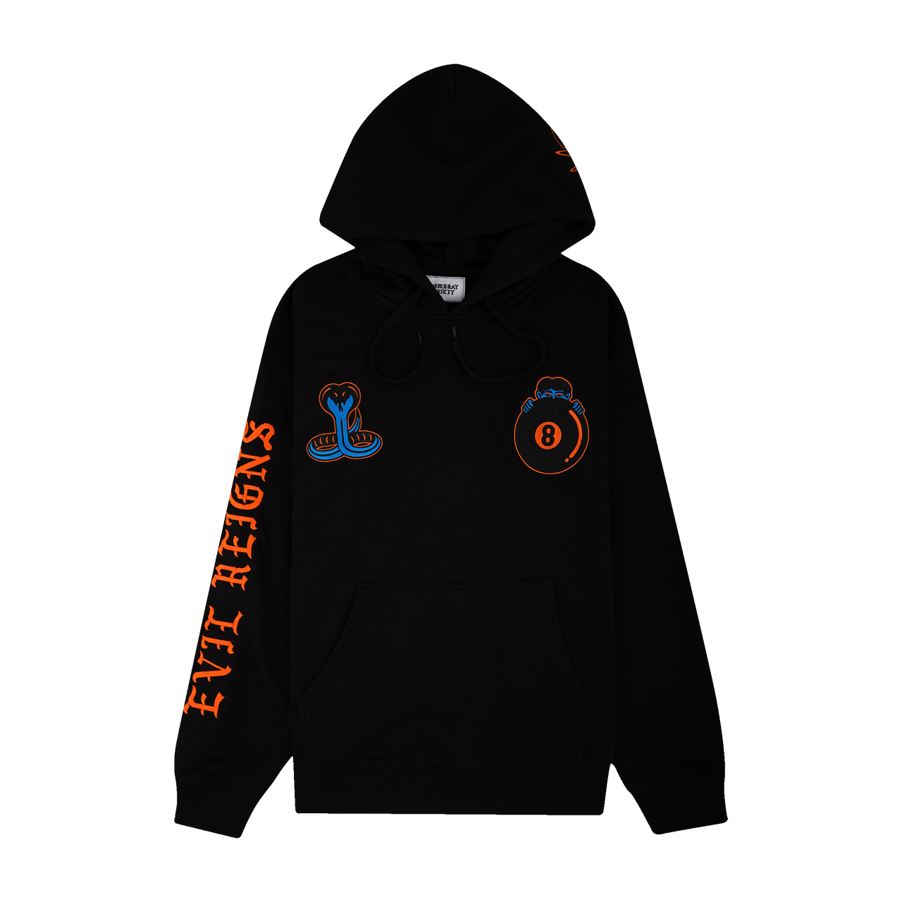 EIGHT BALL EMBROIDERED HOODIE